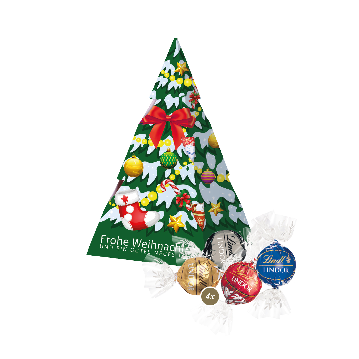 Ajándékcsomag "Karácsonyfa" Lindor pralinéval
